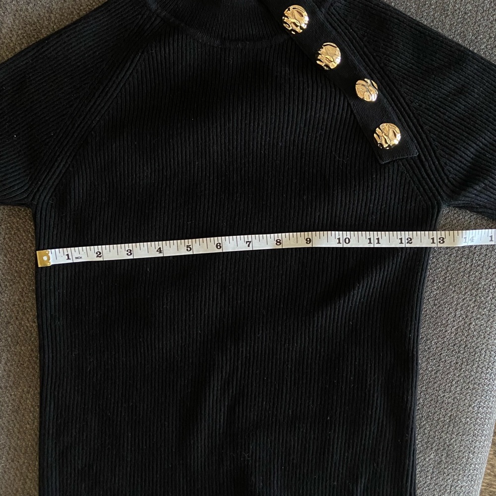 Zara Ribbed Black Sweater - Picture 6 of 6